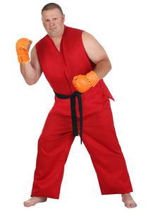 Plus Size Street Fighter Ken Costume for Men