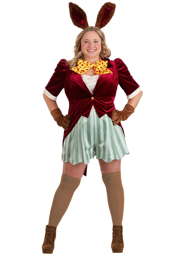 Women's Plus Size Trendy March Hare Costume | Storybook Costumes