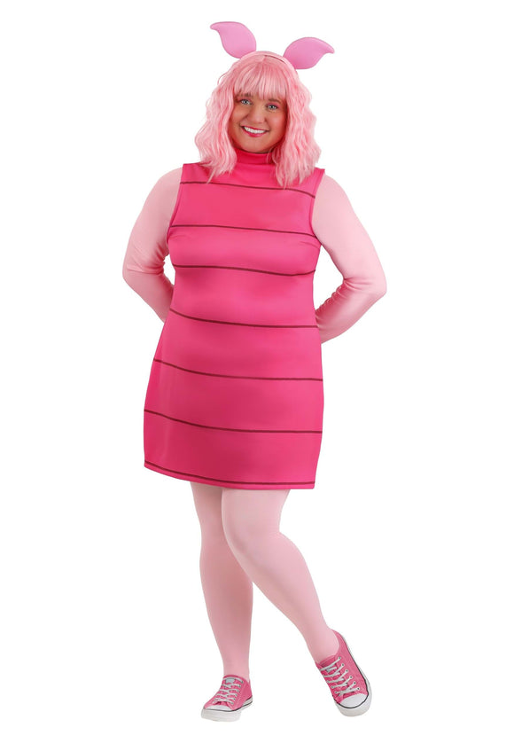 Women's Plus Size Disney Piglet Costume | Winnie the Pooh Costumes