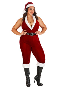 Women's Plus Size Sexy Santa Bodysuit Costume | Sexy Christmas Costumes