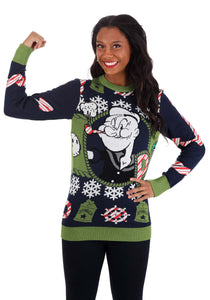 Popeye Ugly Christmas Adult Sweater