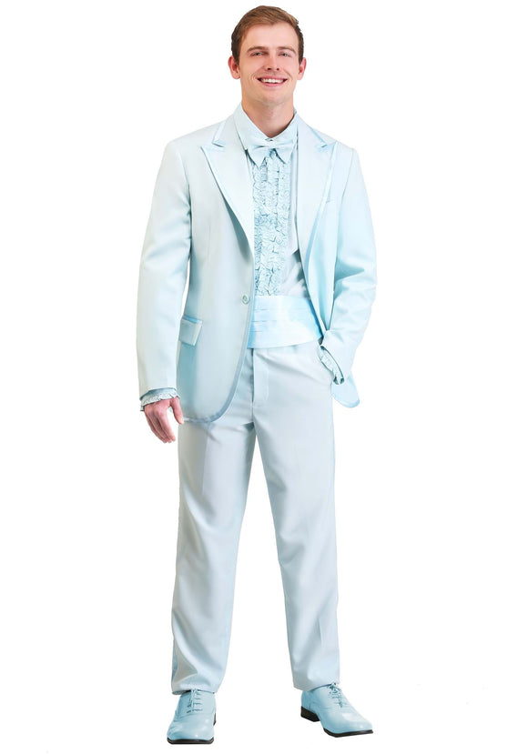 Plus Size Men's Powder Blue Tuxedo Costume | Plus Size Costumes