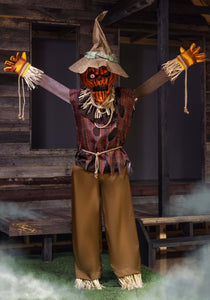 Talking Pumpkin Scarecrow Animatronic Decoration | Moving Halloween Decorations