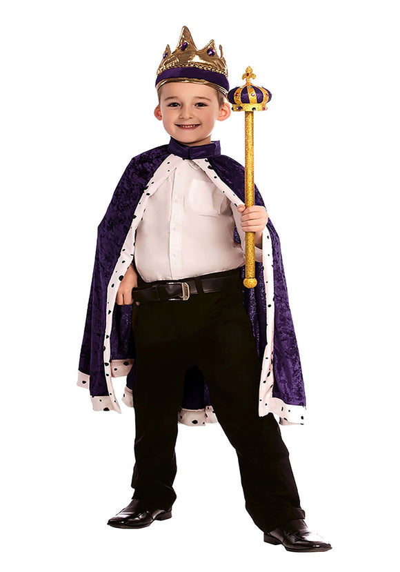 Kid's Noble King Purple Robe