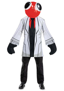 Rainbow Friends Adult Scientist Red Costume | Adult Costumes