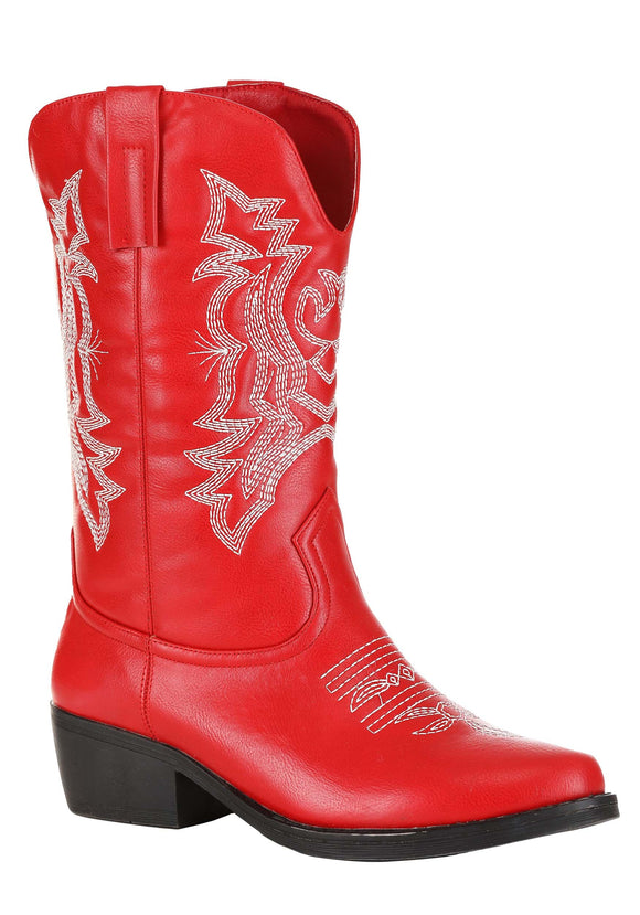 Classic Women's Red Cowgirl Boots | Costume Boots