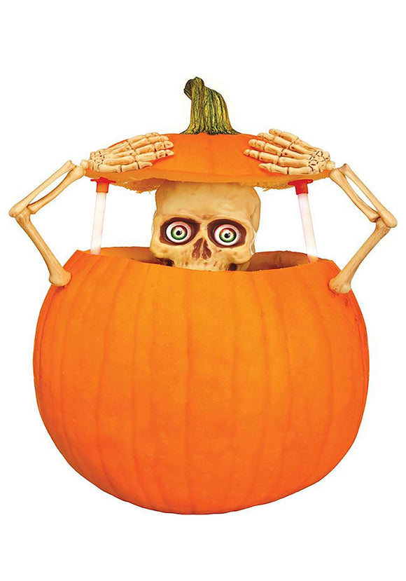 Skeleton Pumpkin Peeper Light Up Set