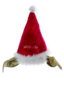 Star Wars 14" Plush Yoda Santa Hat with Ears | Yoda Christmas Hat