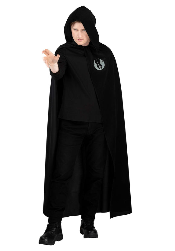 Star Wars Adult Luke Skywalker Black Hooded Robe | Star Wars Costumes