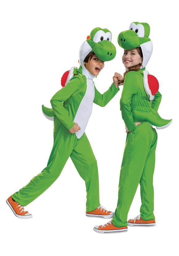 Kid's Super Mario Brothers Yoshi Costume | Nintendo Halloween Costume