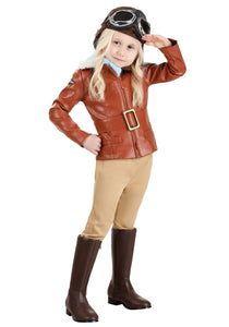 Girl's Deluxe Amelia Earhart Costume for Toddlers
