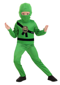 Deluxe Green Ninja Master Costume for Toddlers