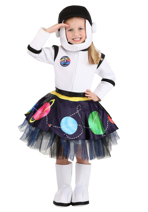 Girl's Galactic Astronaut Toddler Costume