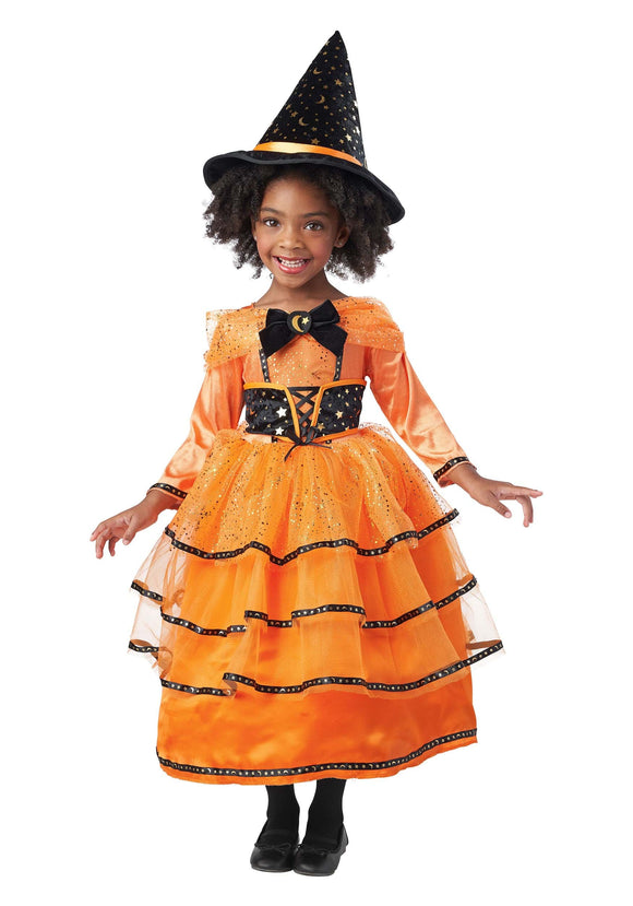 Toddler Midnight Pumpkin Patch Witch Costume | Girl's Witch Costumes