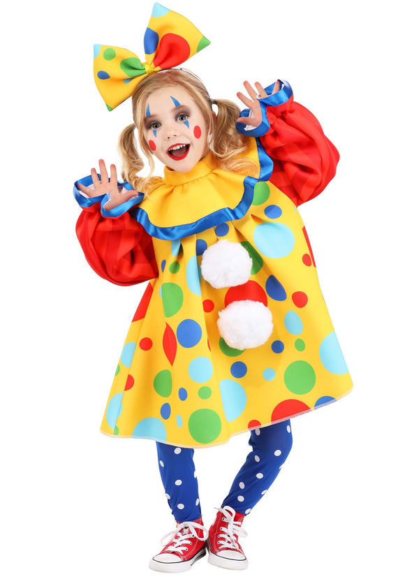 Toddler Posh Polka Dot Clown Costume | Kid's Clown Costumes