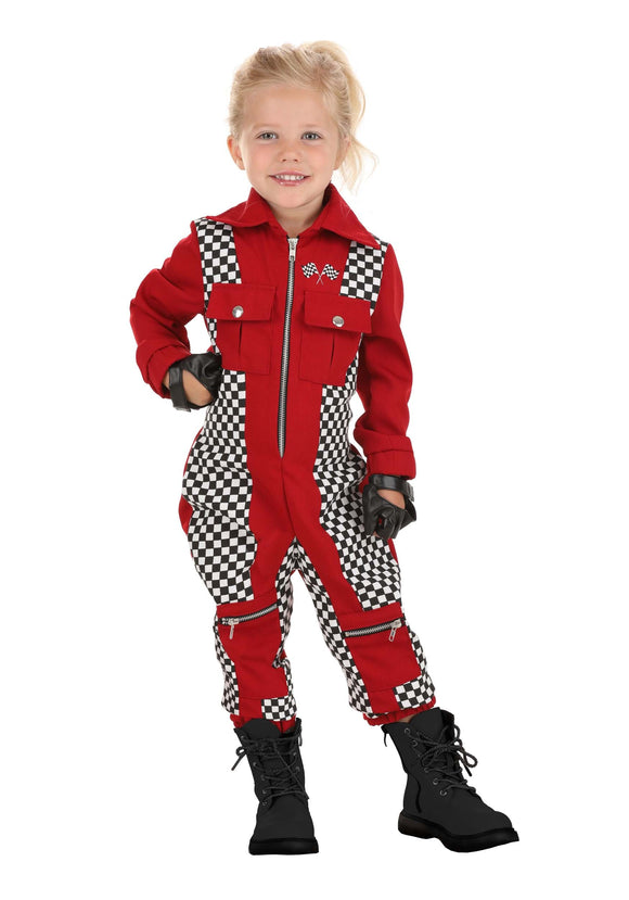 Girl's Toddler Racer Jumpsuit Costume