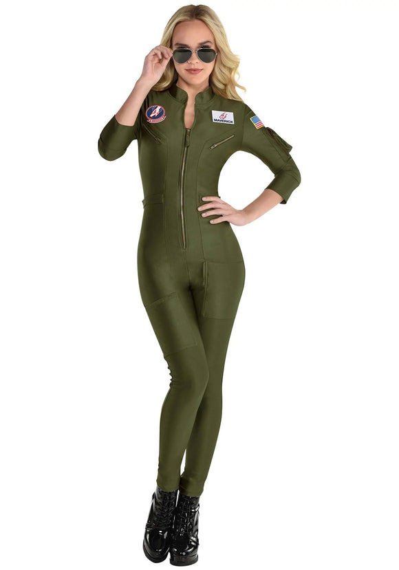 Women's Top Gun 2 Flight Suit Costume