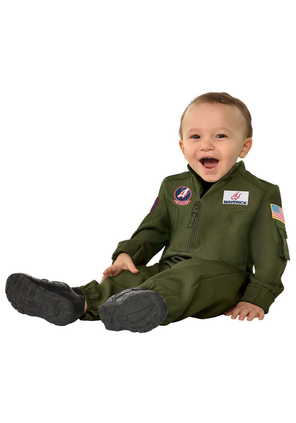 Top Gun Maverick Flight Suit Costume for Infants