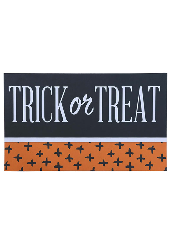 Trick or Treat Halloween Door Mat Decoration