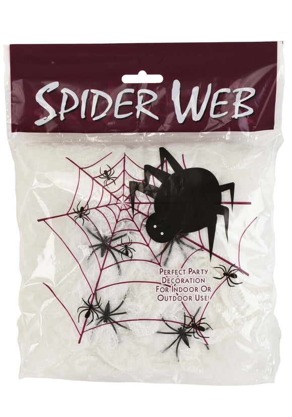 60 Gram White Spider Web Prop