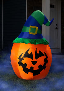 Witchy Jack O Lantern Inflatable Prop