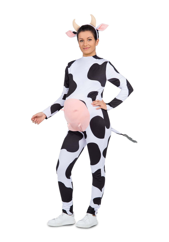 Women's Maternity Cow Halloween Costume | Maternity Costume