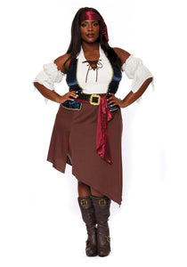 Plus Size Rogue Pirate Wench Women's Costume