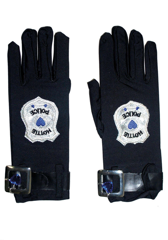 Women's Hottie Police Costume Gloves | Police Accessories