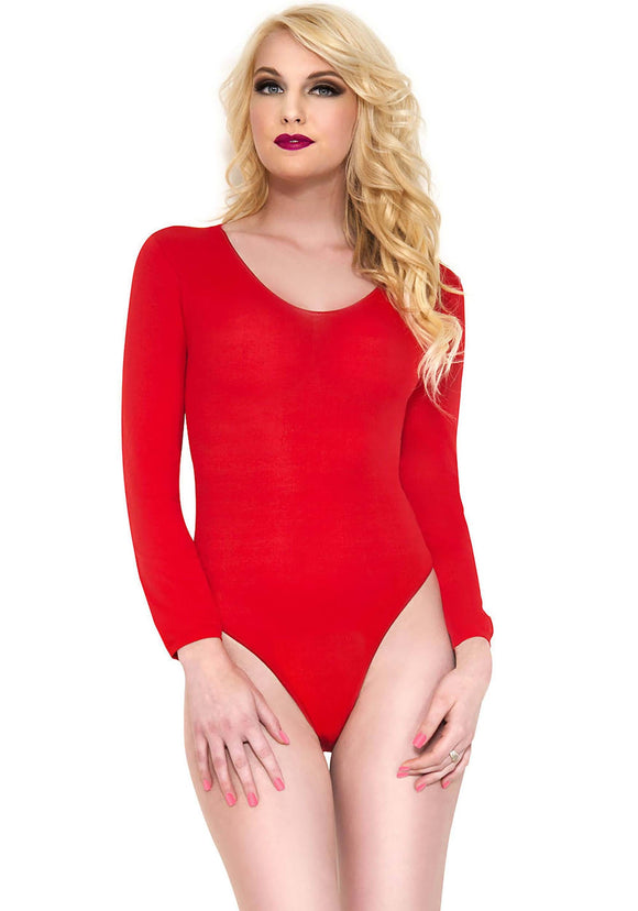 Women's Basic Red Bodysuit