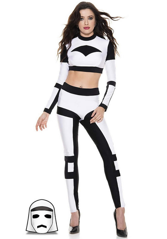 Women's Sexy White Galaxy Trooper Costume