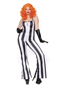 Striped Women's Jumpsuit Costume