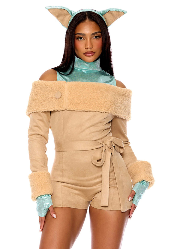 Adult The Force is Strong Romper Costume | Women's Movie Costumes