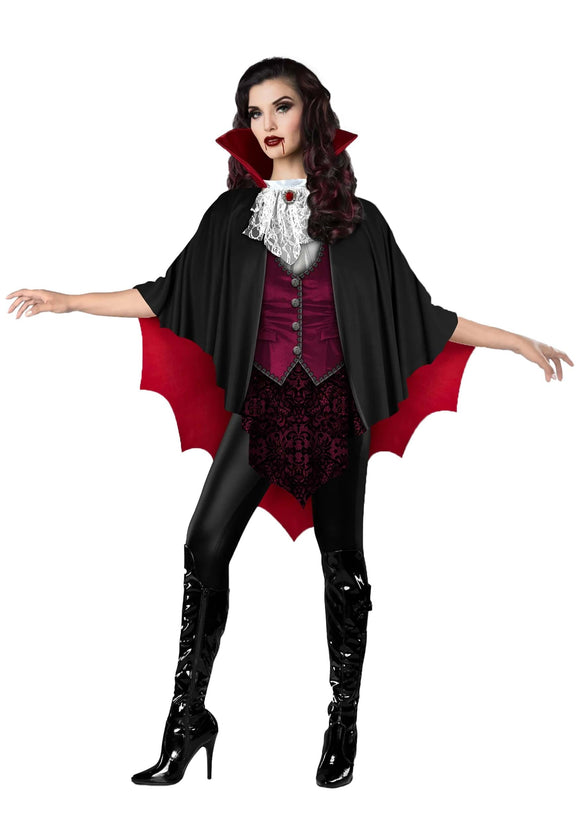 Women's Vampire Costume Poncho
