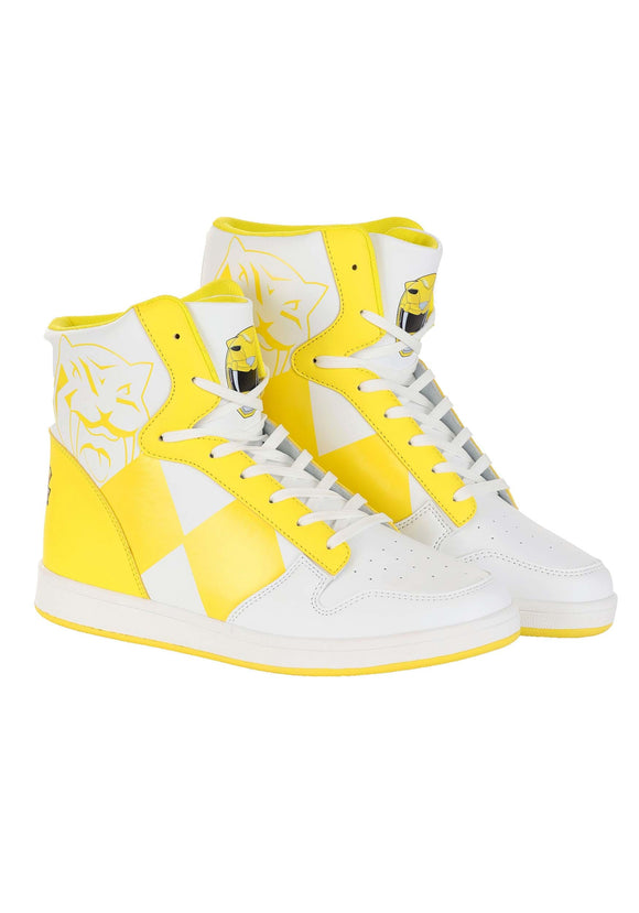 Costume Inspired Power Rangers Yellow Sneakers