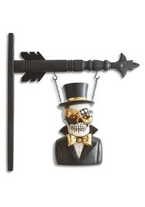 Masquerade Skeleton with LED Eyes 10.5" Arrow Figure