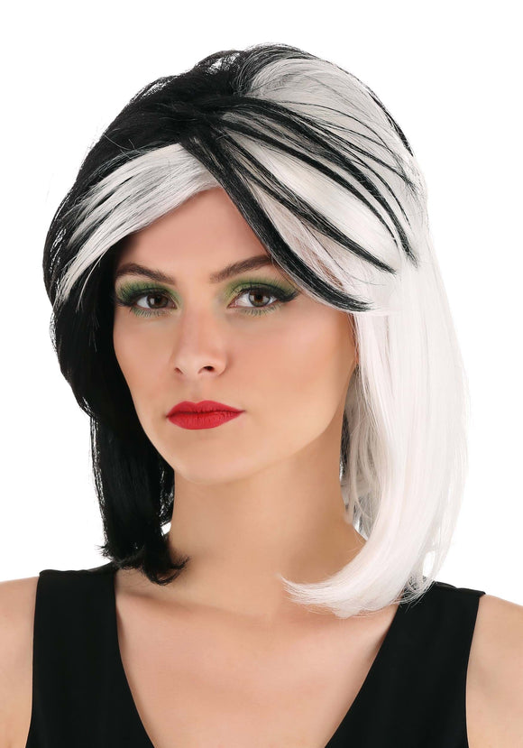 101 Dalmatians Fashion Cruella De Vil Wig for Women