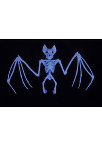 11 Inch Black Light Ghostly Bat Skeleton