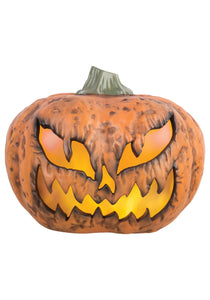 12" Lighted Blow Mold Pumpkin Halloween Decoration