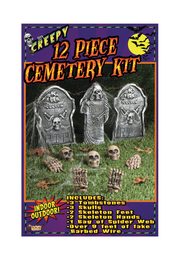 12 Piece Cemetery Decoration Kit