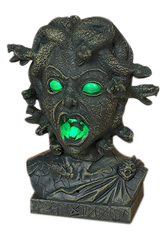 12 Inch Lighted Animated Medusa Figurine