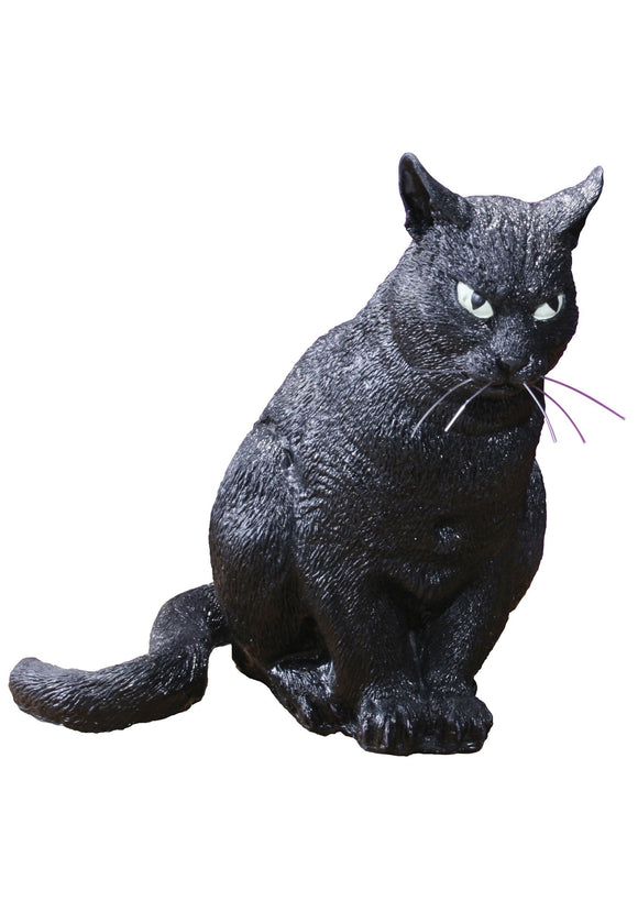 13'' Realistic Scary Cat Decoration