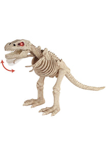16.5" Animated Sound Activated T-Rex Skeleton Halloween Decoration