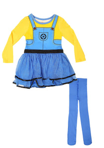 Girls 2Pc Minions Dress Set