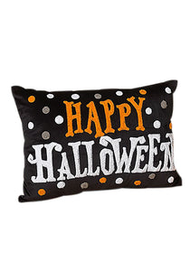 20 Inch Fabric Happy Halloween Pillow