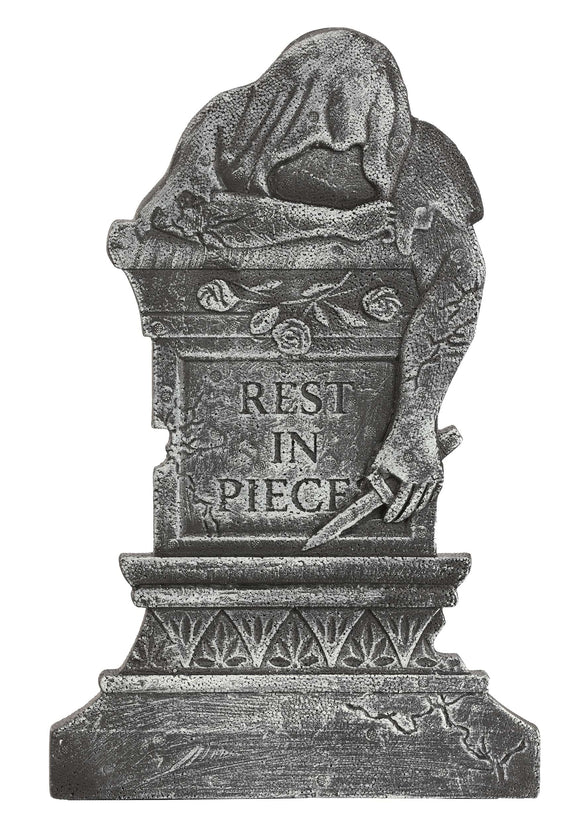 22-Inch Rest In Pieces Tombstone