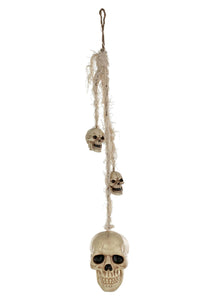 20" Hanging Skulls Decoration
