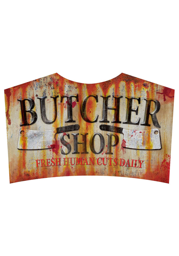 24 Inch Metal Butcher Shop Sign