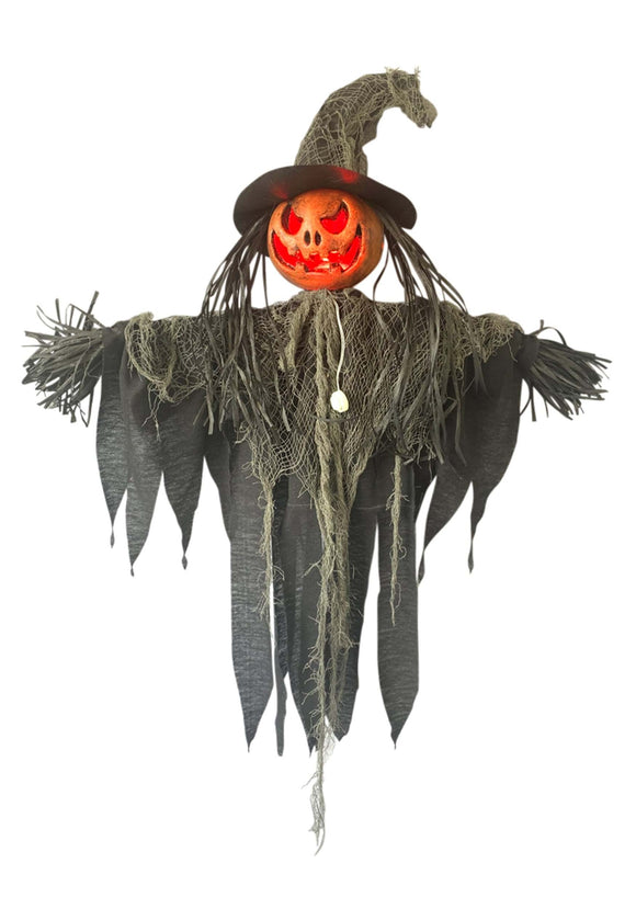 Hanging Light Up 3 FT Pumpkin Witch