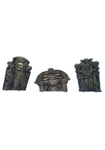 3 Piece Crooked Tombstone Decor Set