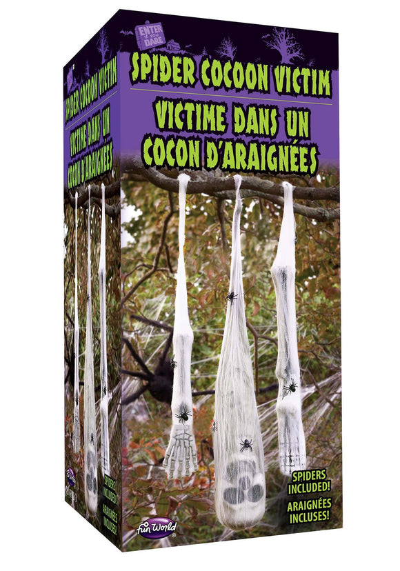 Hanging 3 Piece Spider Cocoon Victim Kit